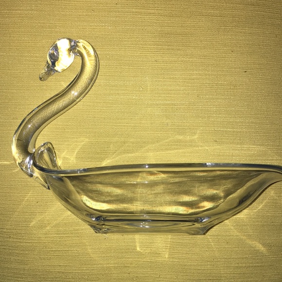 Swan soap candy trinket dish